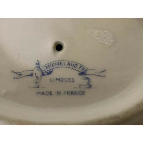 Lucien Michelaud Fres Limoges France 1908-1962‎ gravy boat with underplate - Picture 10 of 10